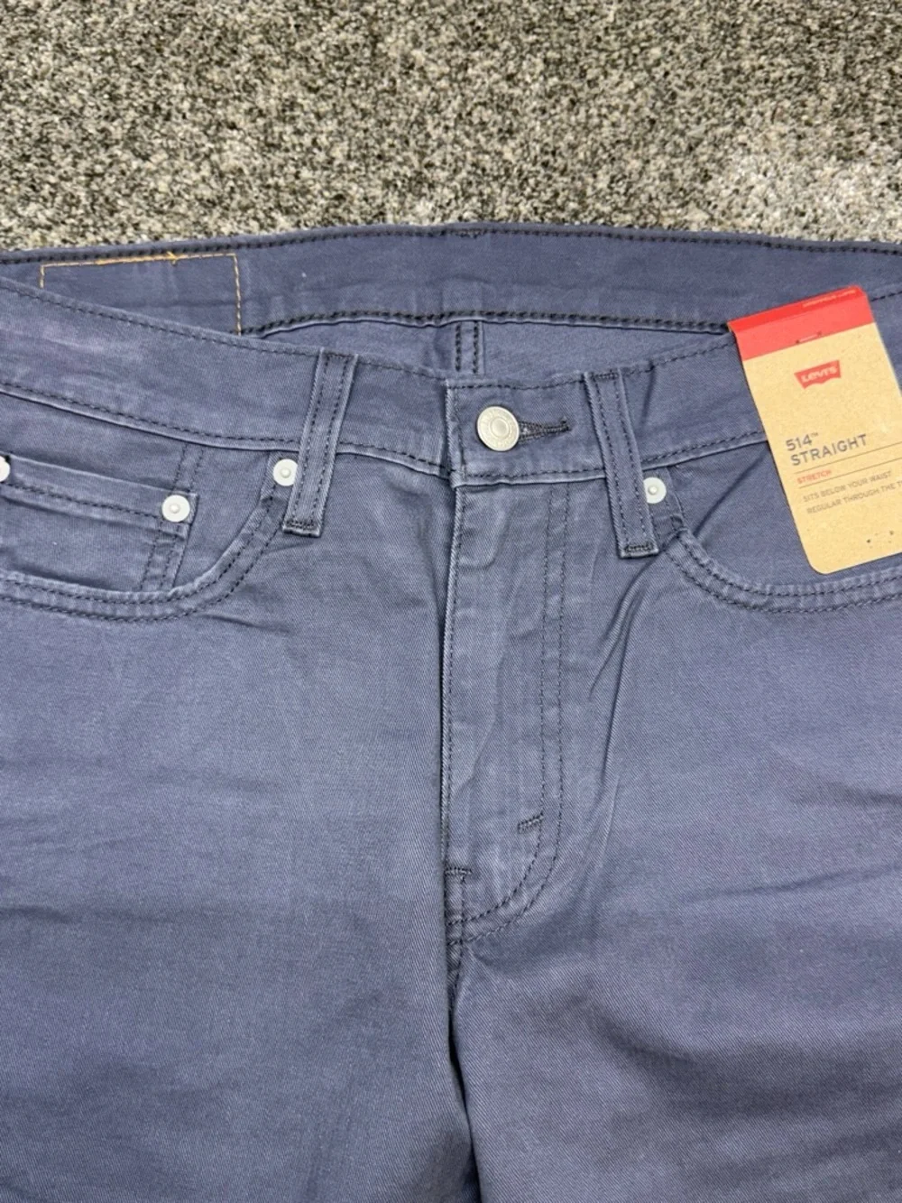 Levi's Men's 514 Straight Jeans in Deep Blue. Stretch